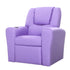 Kids PU Leather Reclining Armchair Toddler Recliner Chair Girl Boy Purple